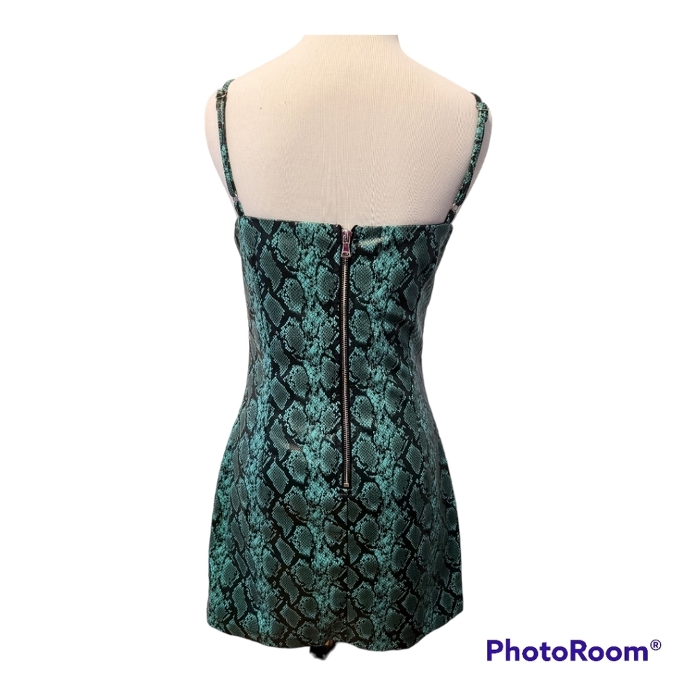 TIGER mist faux leather snake print dress - Picture 4 of 5